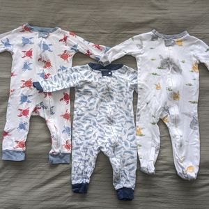 BURT'S BEES BABY - 3 PAJAMAS (6-9M)